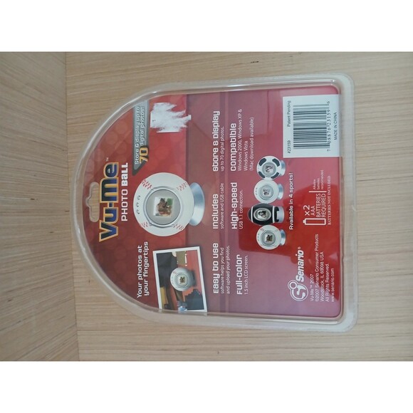 VU-ME Photo Ball Digital Photo Frame Baseball Store Up to 70 Photos Brand NEW - Picture 5 of 5